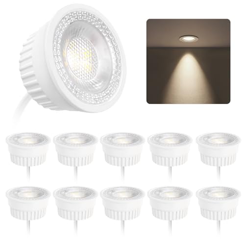 BOYIR LED Modul 230V 5W Ultra Flach - Neutralweiss 4000K - LED Modul ø50mm 500lm für Einbaustrahler Aufbauspot und Deckenspots, Ersetzt GU10 MR16 Leuchtmittel, 38 Grad, 10er Pack von BOYIR