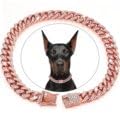 Dog Chain Collars Roségold 18 Zoll (45 cm)–Leichtes, Perfekt für Spaziergänge,Partys,Training–Dogs Accessories Für mittelgroße Hunde Große Hunde von BOZILY