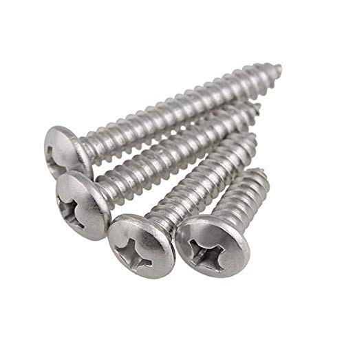 BOZONLI M1.7 Blechschrauben, Phillips Linsenkopf Klein Schrauben, Edelstahl Rund-Kopf Kreuzschlitz Schrauben (M1.7×6mm,100 Stück) von BOZONLI