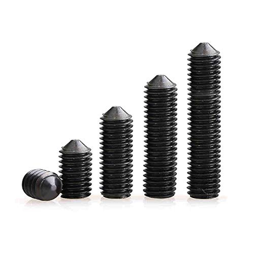 BOZONLI Madenschraube Kegelspitze Inbusschraube Schwarz Legierter Stahl Befestigungsteile, M6*30mm,50 Stück BOZONLI Madenschraube Kegelspitze Inbusschraube Schwarz Legierter Stahl Befestigungsteile, M6*30mm,50 Stück von BOZONLI