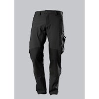 BP® Superstretch-Arbeitshose mit Kniepolstertaschen, schwarz, Gr. 46, Länge l von BP
