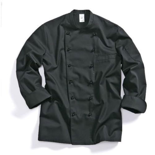 BP 1503-400-32-58 Kochjacke, 1/1 Ärmel mit Manschetten, 215,00 g/m² Stoffmischung, schwarz, 58 von BP