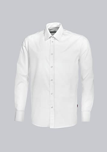 BP 1563-682-21-37/38 Herrenhemd, Lange Ärmel mit Manschetten, 125,00 g/m² Stoffmischung mit Stretch, weiß, 37/38 BP 1563-682-21-37/38 Herrenhemd, Lange Ärmel mit Manschetten, 125,00 g/m² Stoffmischung mit Stretch, weiß, 37/38 von BP
