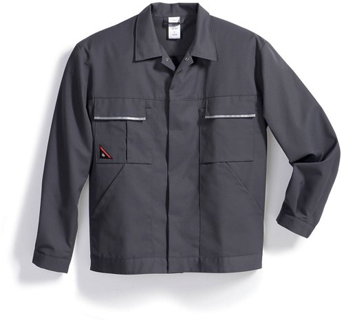 BP 1602-559-53-64/66n Arbeitsjacke, Verdecktes Druckknopfband und Taschen, 245,00 g/m² Stoffmischung, dunkelgrau, 64/66n BP 1602-559-53-64/66n Arbeitsjacke, Verdecktes Druckknopfband und Taschen, 245,00 g/m² Stoffmischung, dunkelgrau, 64/66n von BP