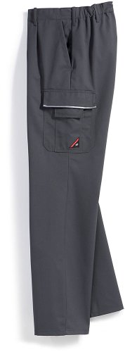 BP 1605-559-53-44l Arbeitshosen, mit elastischem Rückenteil, 245,00 g/m² Stoffmischung, dunkelgrau, 44l von BP