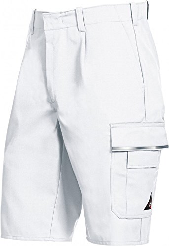 BP 1610-559-21-44n Shorts, mit elastischem Rückenteil, 245,00 g/m² Stoffmischung, weiß, 44n von BP
