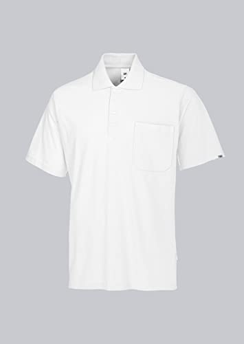BP 1612-181-21-S Unisex-Poloshirt, 1/2 Ärmel, Polokragen mit Knopfleiste, 70 cm, 220,00 g/m² Stoffmischung, weiß, S BP 1612-181-21-S Unisex-Poloshirt, 1/2 Ärmel, Polokragen mit Knopfleiste, 70 cm, 220,00 g/m² Stoffmischung, weiß, S von BP