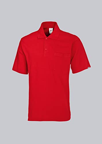 BP 1612-181-81-S Unisex-Poloshirt, 1/2 Ärmel, Polokragen mit Knopfleiste, 70 cm, 220,00 g/m² Stoffmischung, rot, S BP 1612-181-81-S Unisex-Poloshirt, 1/2 Ärmel, Polokragen mit Knopfleiste, 70 cm, 220,00 g/m² Stoffmischung, rot, S von BP