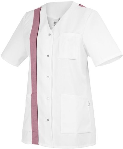 BP 1616-400-82-48n Damen-Kasack, 1/2 Hülse, V-Ausschnitt mit Druckknopfband, 215,00 g/m² Stoffmischung, weiß/weinrot, 48n BP 1616-400-82-48n Damen-Kasack, 1/2 Hülse, V-Ausschnitt mit Druckknopfband, 215,00 g/m² Stoffmischung, weiß/weinrot, 48n von BP