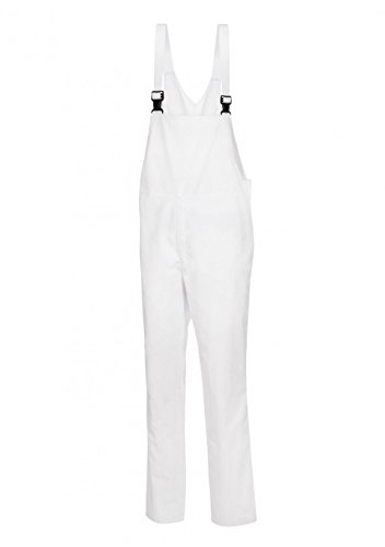 BP 1675-558-21-Ml Unisex Latzhose, mit Gummizug in der Taille, 245,00 g/m² Stoffmischung, weiß, Ml BP 1675-558-21-Ml Unisex Latzhose, mit Gummizug in der Taille, 245,00 g/m² Stoffmischung, weiß, Ml von BP