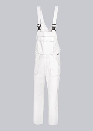 BP 1681-558-21-XLs Unisex Arbeits-Latzhose, mit elastischer, verstellbarer Taille, 245,00 g/m² Stoffmischung, weiß, XLs BP 1681-558-21-XLs Unisex Arbeits-Latzhose, mit elastischer, verstellbarer Taille, 245,00 g/m² Stoffmischung, weiß, XLs von BP