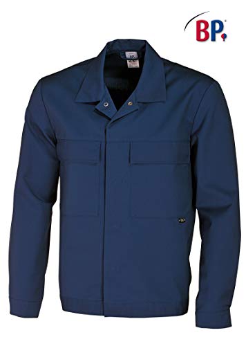 BP 1682-558-10-Ll Unisex-Arbeitsjacke, 1/1 Ärmel, Manschetten mit verstellbarem Druckknopfverschluss, 245,00 g/m² Stoffmischung, dunkelblau ,Ll von BP