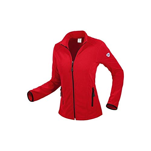 BP 1693-641-81-2XL Fleece-Jacke für Frauen, Stehkragen- und Arm-Hebesystem, 275,00 g/m² 100% Polyester, rot, 2XL von BP