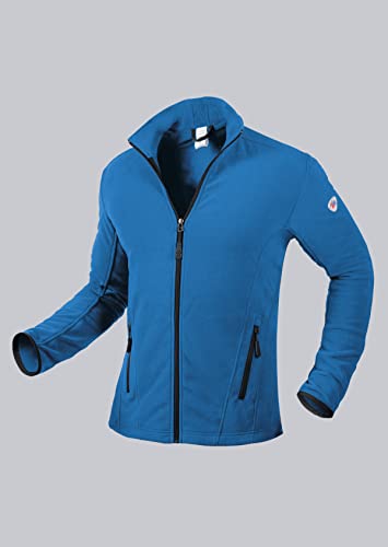 BP 1694-641-0116-XS Fleece-Jacke für Männer, Stehkragen- und Arm-Hebesystem, 275,00 g/m² 100% Polyester, azurblau, XS von BP