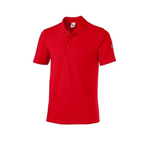 BP 1712-230-81-2XL Unisex-Poloshirt, 1/2 Ärmel, Polokragen mit Knopfleiste, 70 cm, 195,00 g/m² Baumwolle mit Stretch, rot, 2XL BP 1712-230-81-2XL Unisex-Poloshirt, 1/2 Ärmel, Polokragen mit Knopfleiste, 70 cm, 195,00 g/m² Baumwolle mit Stretch, rot, 2XL von BP