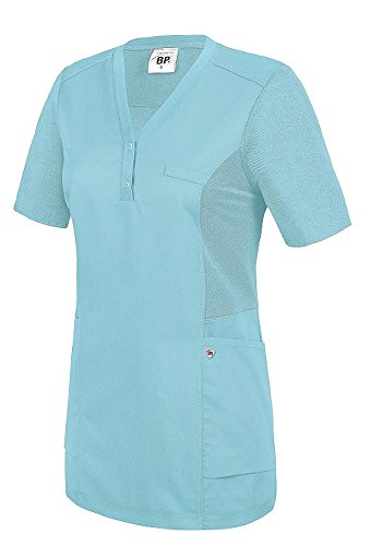 BP 1738-435-111-XS Comfort-Tunika für Frauen, 1/2 Ärmel, Piqué-Einsätze und Arm-Lift-System, 180,00 g/m² Stoffmischung, Ozean, XS von BP