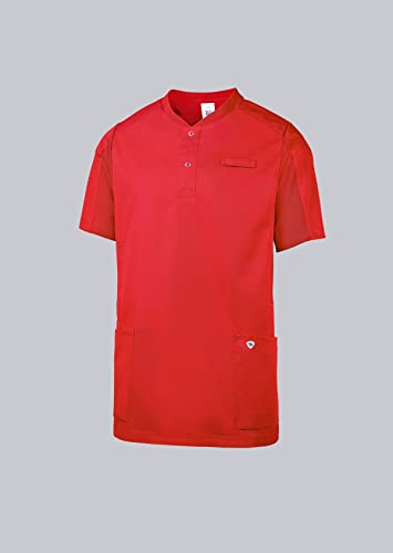 BP 1739-435-0081-2XL Unisex Comfort-Tunika, 1/2 Ärmel, Piqué-Einsätze und Arm-Lift-System, 180,00 g/m² Stoffmischung, rot, 2XL von BP