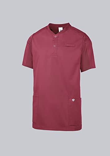 BP 1739-435-0182-L Unisex Comfort-Tunika, 1/2 Ärmel, Piqué-Einsätze und Arm-Lift-System, 180,00 g/m² Stoffmischung, Brombeere, L von BP