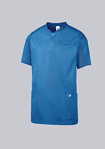 BP 1739-435-116-2XL Unisex Comfort-Tunika, 1/2 Ärmel, Piqué-Einsätze und Arm-Lift-System, 180,00 g/m² Stoffmischung, azurblau, 2XL von BP