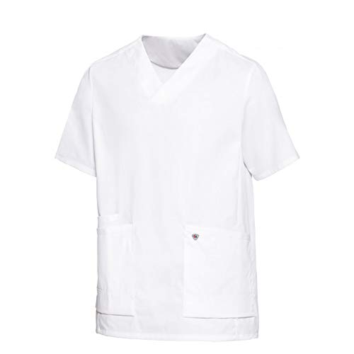 BP 1763-684-0021-XLn Unisex Überzieh-Kasack, Superleichter Stoff, 150,00 g/m² Stoffmischung mit Stretch, weiß, XLn von BP