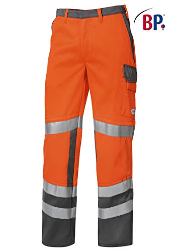 BP 1790-555-32-56l Latzhose, Stretch-Hosenträger mit Clipbefestigungen, 295,00 g/m² Stoffmischung, schwarz/dunkelgrau,56l von BP