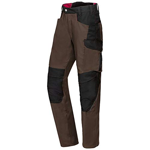 BP 1820-565-4832-48n Stoffmischung mit Stretch Arbeitshose für Männer, Höhere Taille am Rücken, 0.65 Polyester/35% Baumwolle, Braun/Schwarz, 48n von BP