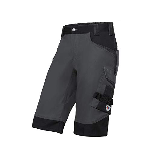 BP 1827-033-5632-48n Shorts, Höhere Taille am Rücken, 225,00 g/m² Stoffmischung mit Stretch, anthrazit/schwarz, 48n von BP