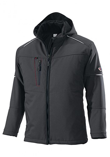 BP 1869-572-56-2XL Winter-Softshell-Jacke, Stehkragen, vollständig gepolstert, 300,00 g/m² 100% Polyester, anthrazit, 2XL von BP