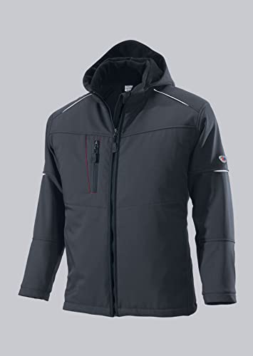 BP 1869-572-56-L Winter-Softshell-Jacke, Stehkragen, vollständig gepolstert, 300,00 g/m² 100% Polyester, anthrazit, L von BP