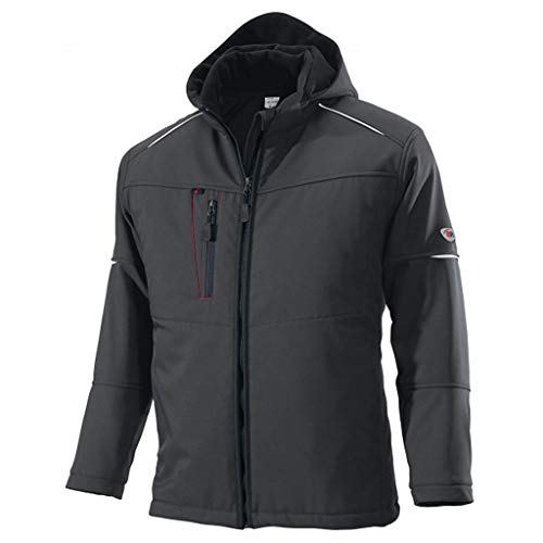 BP 1869-572-56-XL Winter-Softshell-Jacke, Stehkragen, vollständig gepolstert, 300,00 g/m² 100% Polyester, anthrazit, XL von BP