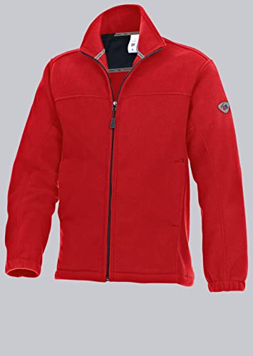 BP 1872-646-81-XL Fleece-Jacke, Stehkragen- und Arm-Hebesystem, 270,00 g/m² 100% Polyester, rot, XL von BP