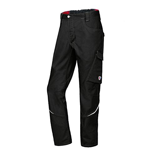 BP 1960-570-0032-60n Arbeitshose für Männer, Schlanke Silhouette mit höherer Taille am Rücken, 250,00 g/m² Stoffmischung mit Stretch, schwarz, 60n von BP