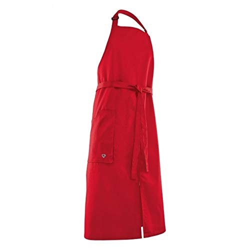 BP Gourmet 1970-400-81 Latzschürze - Lang - 100 cm breit x 100 cm lang - 65% Polyester, 35% Baumwolle - Größe: 100/100 - Farbe: rot von BP