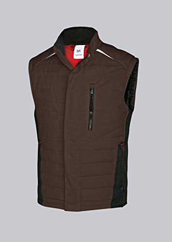 BP 1986-570-48 Thermoweste - Schlanke Silhouette - Stehkragen - Thermofutter - 65% Polyester, 35% Baumwolle - Standard Passform - Größe: XL - Farbe: braun BP 1986-570-48 Thermoweste - Schlanke Silhouette - Stehkragen - Thermofutter - 65% Polyester, 35% Baumwolle - Standard Passform - Größe: XL - Farbe: braun von BP