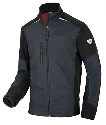BP 1992-570-56 Hybrid-Arbeitsjacke - Gefütterter Stehkragen - Ergonomische Ärmel - Reines Polyester - Normale Passform - Größe: 64/66n - Farbe: anthrazit von BP