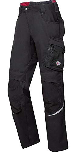 BP 1998-570-0032 Arbeitshose mit Kniepolstertaschen - Schlanke Silhouette - Elastischer Rückengurt - 65% Polyester, 35% Cotton - Kurze Passform - Größe: 56n - Farbe: schwarz von BP