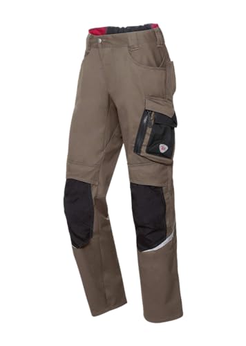 BP 1998-570-5032 Arbeitshose mit Kniepolstertaschen - Schlanke Silhouette - Elastischer Rückengurt - 65% Polyester, 35% Cotton - Kurze Passform - Größe: 50n - Farbe: walnuss/schwarz BP 1998-570-5032 Arbeitshose mit Kniepolstertaschen - Schlanke Silhouette - Elastischer Rückengurt - 65% Polyester, 35% Cotton - Kurze Passform - Größe: 50n - Farbe: walnuss/schwarz von BP