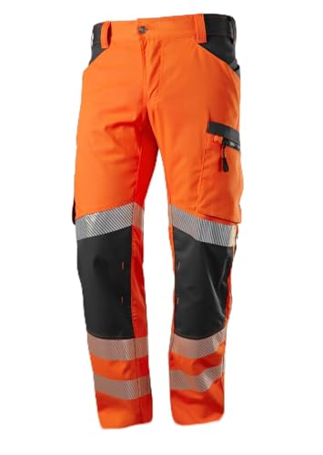 BP 2040-844-6556 Arbeitshose für Herren, 79.5% Polyester/16.5% Baumwolle/4% Elastolefin, Warnorange/Anthrazit, 3D Schnitt - ergonomische Passform, Größe 62n BP 2040-844-6556 Arbeitshose für Herren, 79.5% Polyester/16.5% Baumwolle/4% Elastolefin, Warnorange/Anthrazit, 3D Schnitt - ergonomische Passform, Größe 62n von BP