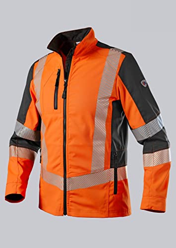 BP 2042-844-6556 Arbeitsjacke für Herren, 79.5% Polyester/16.5% Baumwolle/4% Elastolefin, Warnorange/Anthrazit, Modern fit, Größe 48/50l von BP