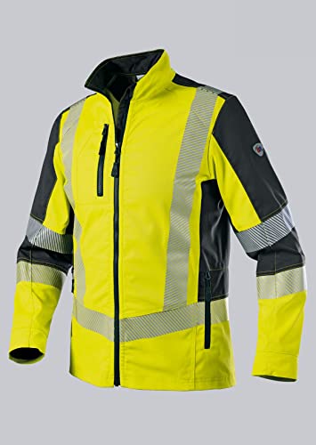 BP 2042-844-6656 Arbeitsjacke für Herren, 79.5% Polyester/16.5% Baumwolle/4% Elastolefin, Warngelb/Anthrazit, Modern fit, Größe 44/46l von BP