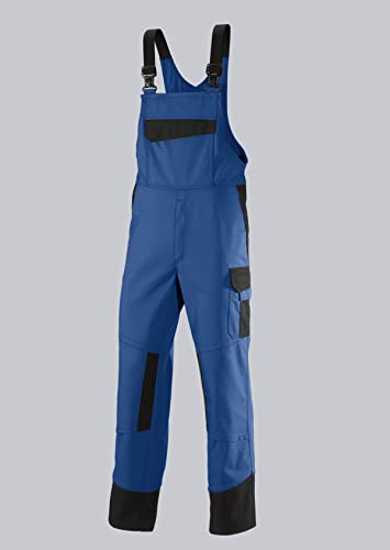 BP 2401-820-1332-50s Latzhose, Stretch-Hosenträger mit Clipbefestigungen, 320,00 g/m², königsblau/schwarz, 50s von BP