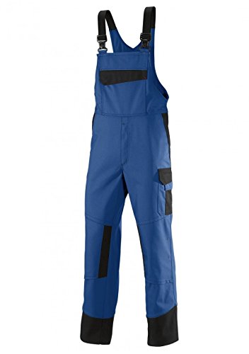 BP 2401-820-1332-52n Latzhose, Stretch-Hosenträger mit Clipbefestigungen, 320,00 g/m² , königsblau/schwarz, 52n von BP