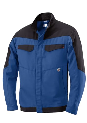 BP 2402-820-1332-44/46l Arbeitsjacke, Stehkragen, verdecktes Druckknopfband, 320,00 g/m², königsblau/schwarz, 44/46l von BP