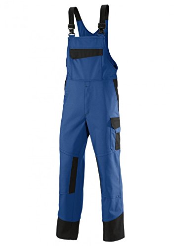 BP 2431-820-1332-50n Latzhose, Stretch-Hosenträger mit Clipbefestigungen, 320,00 g/m² , königsblau/schwarz, 50n von BP