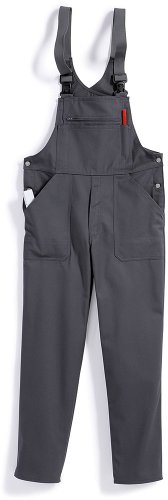 BP Cotton Plus 1409-720-53 Latzhose - Verstellbarer Bund - Dehnbare Hosenträger mit Kunststoff-Clip-Verschlüssen - 65% Baumwolle, 35% Polyester - Schlanke Passform - Größe: 90 - Farbe: dunkelgrau BP Cotton Plus 1409-720-53 Latzhose - Verstellbarer Bund - Dehnbare Hosenträger mit Kunststoff-Clip-Verschlüssen - 65% Baumwolle, 35% Polyester - Schlanke Passform - Größe: 90 - Farbe: dunkelgrau von BP