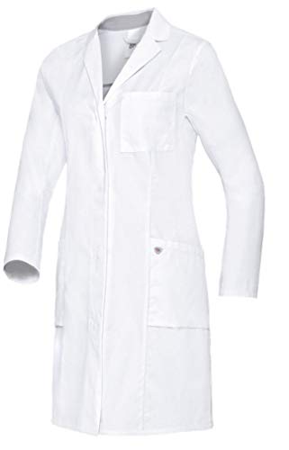 BP Med Coats 1754-130-0021 Arztkittel für Damen - Langärmelig - Reine Baumwolle - Normale Passform - Größe: 34n - Farbe: weiß von BP
