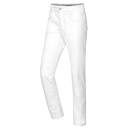 BP Med Trousers 1756-311-0021 Laborhose (Röhre) für Herren - 65% Baumwolle, 30% Polyester, 5% Elasthan - Modern Fit - Größe: 32/32 - Farbe: weiß von BP