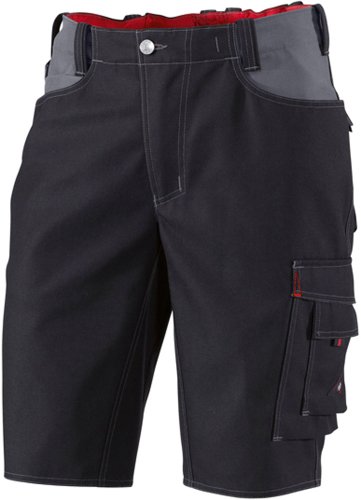 BP Workwear 1792-555-32 Shorts - Elastischer Rückenteil - Ergonomischer Schnitt - 65% Polyester, 35% Baumwolle - Normale Passform - Größe: 58n - Farbe: schwarz/dunkelgrau von BP