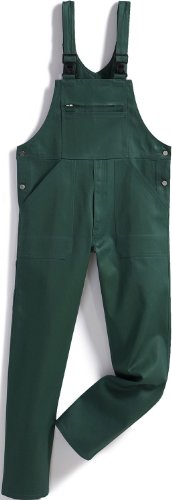 BP Workwear Basic 1413-060-74 Latzhose - Verstellbarer Bund - Kunststoff-Clip-Verschlüsse - Reine Baumwolle - Normale Passform - Größe: 48 - Farbe: mittelgrün von BP