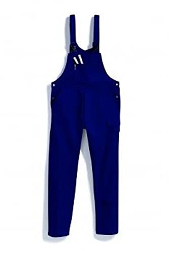 BP Workwear Basic 1482-060-10 Latzhose - Stoffhosenträger mit Gummieinsatz - Taschen für Knieschoner - Reine Baumwolle - Stämmige Passform - Größe: 46 - Farbe: dunkelblau von BP